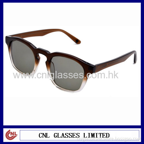 Acetate Green Lens Sunglasses,unisex Brown Transparent Sunglasses
